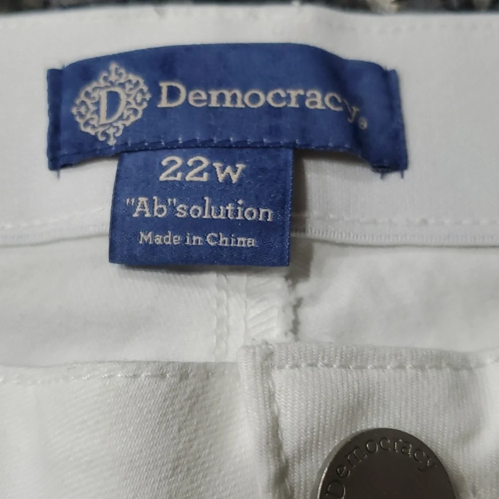 NWT DEMOCRACY AB SOLUTION ANKLE SKIMMER JEANS 22W